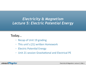 Electric Potential Energy