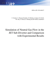 Simulation of Neutral Gas Flow in the JET Sub