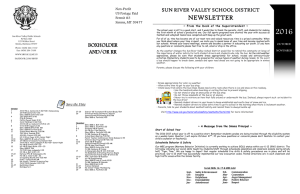 newsletter - Sun River Valley Schools