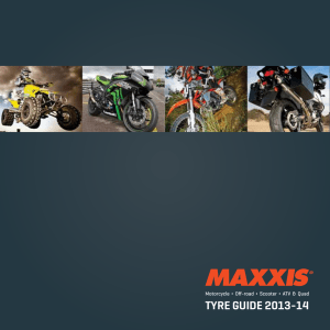 Maxxis Motorcycle Tyre Catalogue 2013