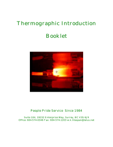 Thermographic Booklet - Surrey BC Infrared Camera Services