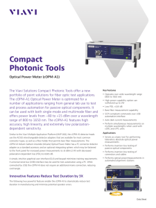 Compact Photonic Tools Optical Power Meter