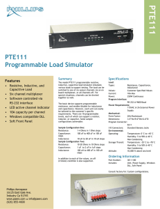 PTE111 - Programmable Load Simulator