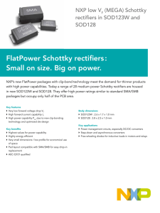 FlatPower Schottky rectifiers : Small on size. Big on power.