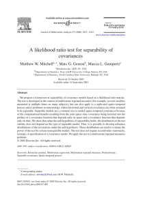 A likelihood ratio test for separability of covariances