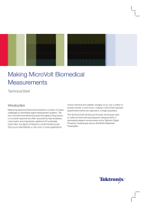 Making MicroVolt Biomedical Measurements