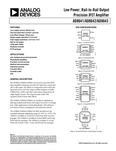 Analog Devices AD8643ARZ datasheet: pdf
