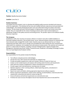 Position: Quality Assurance Analyst Position Summary