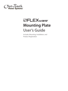 Mounting Plate User`s Guide