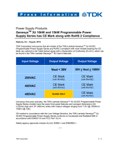 Power Supply Products: AC-DC Power Supply Flagship Models