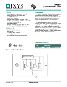 Data Sheet - IXYS Integrated Circuits Division