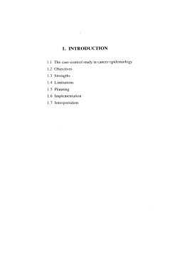 Epidemiology essay