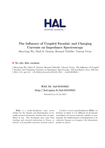The Influence of Coupled Faradaic and Charging Currents on