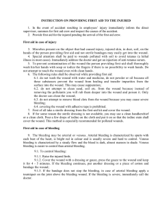 Document 13 - INSTRUCTION ON PROVIDING FIRST AID TO THE