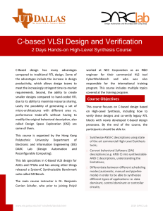 C-based VLSI Design and Verification
