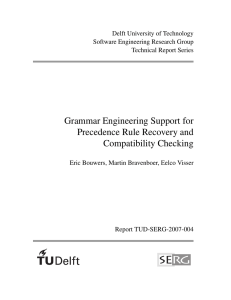 Grammar Engineering Support for Precedence Rule