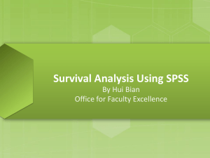 Survival Analysis Using SPSS