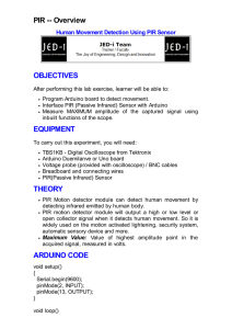 PIR -- Overview OBJECTIVES EQUIPMENT THEORY
