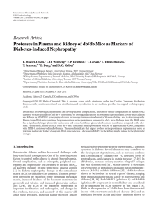 Research Article Proteases in Plasma and Kidney of db/db