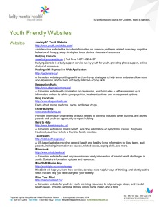 Youth Friendly Websites