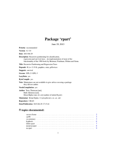 Package `rpart`