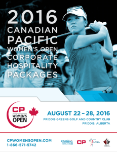 pacific - Canadian Pacific Women`s Open