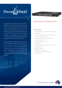 PowerShield Automatic Transfer Switch Brochure