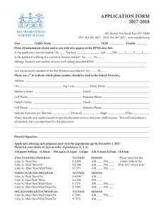 application form 2017-2018 - Rye Presbyterian Nursery School