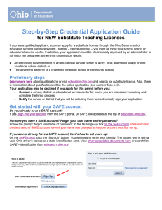 Step-by-Step Credential Application Guide