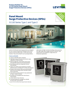 Panel Mount Surge Protective Devices (SPDs)