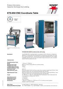 KTS-850 CNC Coordinate Table - soyer