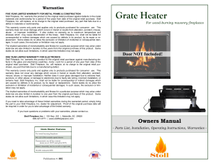 Grate Heater - Stoll Fireplace Inc