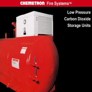 Low Pressure Carbon Dioxide Storage Units