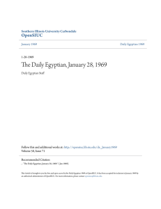 The Daily Egyptian, January 28, 1969 - OpenSIUC