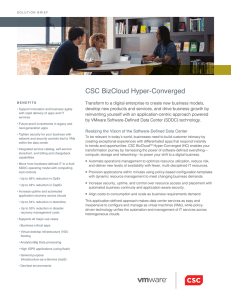 CSC BizCloud Hyper-Converged