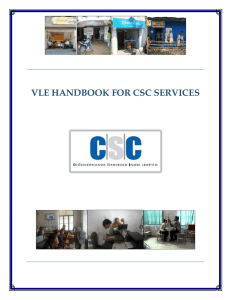 vle handbook for csc services - Official Website of Balrampur