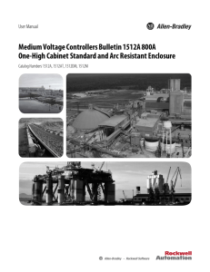 Medium Voltage Controllers Bulletin 1512A 800A One