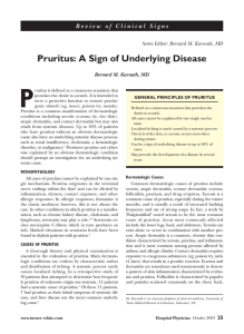 Pruritus: A Sign of Underlying Disease