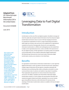 Leveraging Data to Fuel Digital Transformation
