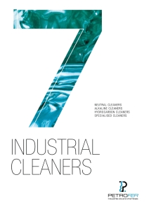 NEUTRAL CLEANERS ALKALINE CLEANERS HYDROCARBON