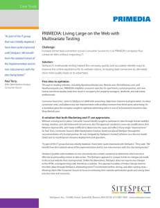 PRIMEDIA: Living Large on the Web with Multivariate