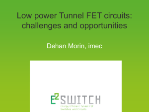 Low power Tunnel FET circuits: challenges and