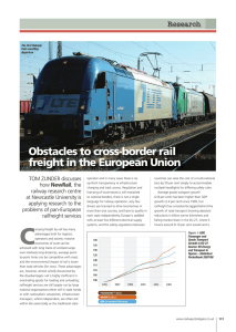 Obstacles to cross-border rail freight in the European Union