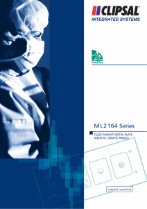 Medilec ML2164 Flush Mount Metal Plate Medical Service Panels