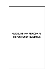 GUIDELINES ON PERIODICAL INSPECTION OF BUILDINGS