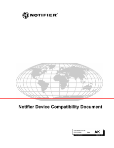 Notifier Device Compatibility Document
