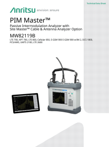 PIM Master Passive Intermodulation Analyzer with Site Master Cable