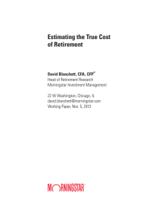 Estimating the True Cost of Retirement
