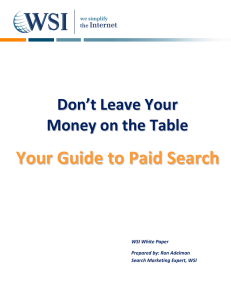 Your Guide to Paid Search