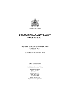protection against family violence act
